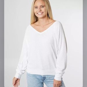 NWT FREE PEOPLE Alabaster Santa Clara Thermal Top